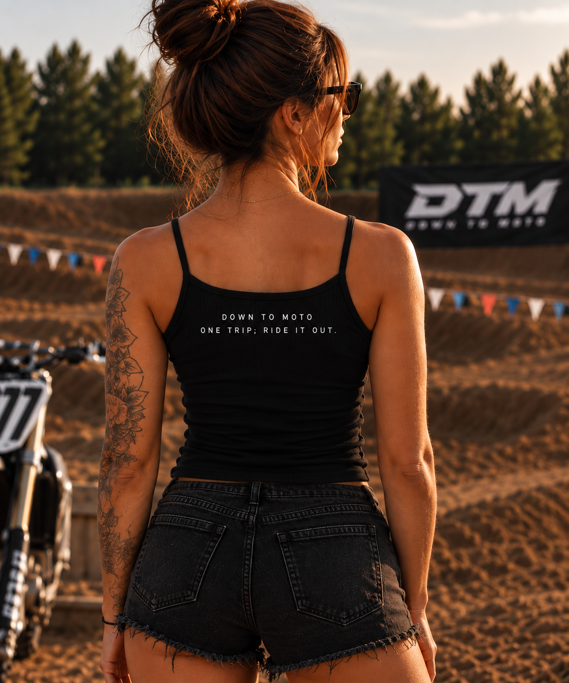 DTM™ Women’s “My Boyfriend Is DTM” Spaghetti Strap Tank