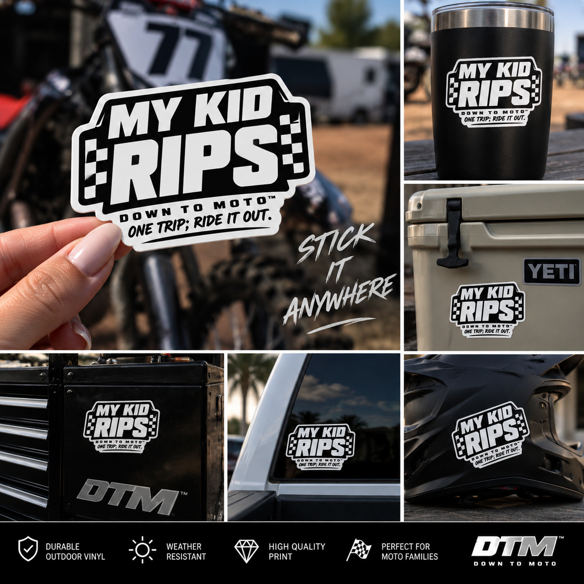 DTM™ “My Kid Rips” Sticker